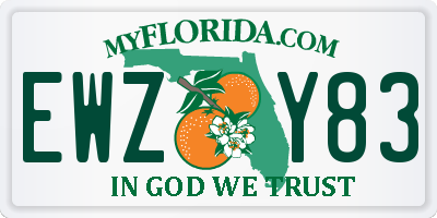 FL license plate EWZY83