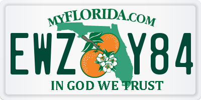 FL license plate EWZY84