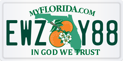 FL license plate EWZY88