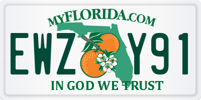 FL license plate EWZY91