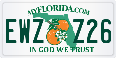 FL license plate EWZZ26