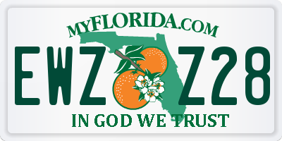 FL license plate EWZZ28