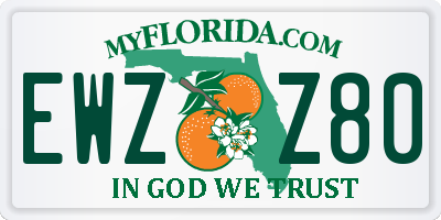 FL license plate EWZZ80