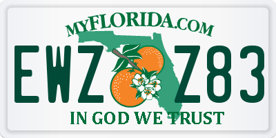 FL license plate EWZZ83