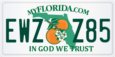 FL license plate EWZZ85