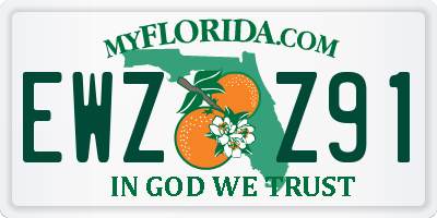 FL license plate EWZZ91