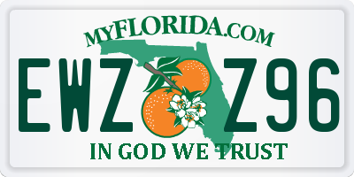 FL license plate EWZZ96