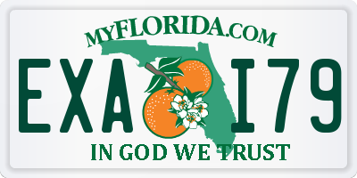 FL license plate EXAI79