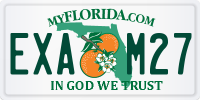 FL license plate EXAM27