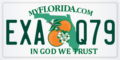 FL license plate EXAQ79
