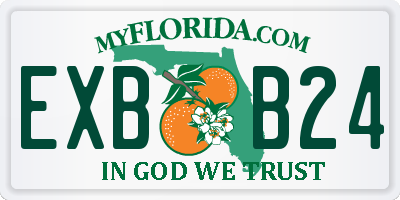 FL license plate EXBB24