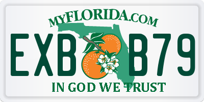 FL license plate EXBB79