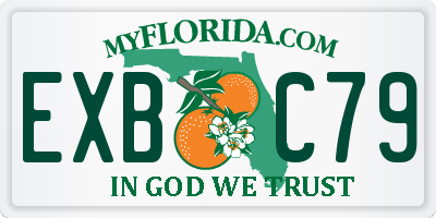 FL license plate EXBC79