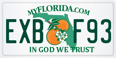 FL license plate EXBF93