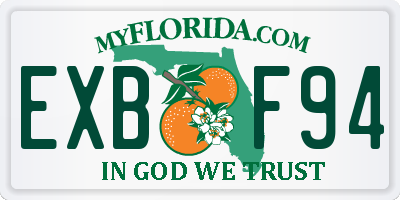 FL license plate EXBF94