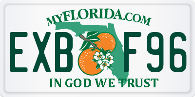 FL license plate EXBF96