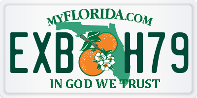 FL license plate EXBH79