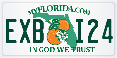 FL license plate EXBI24