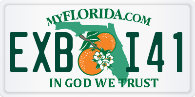 FL license plate EXBI41