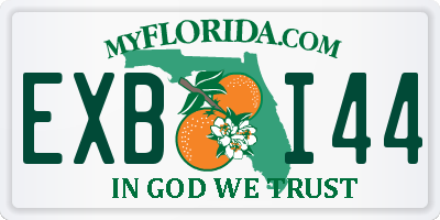 FL license plate EXBI44