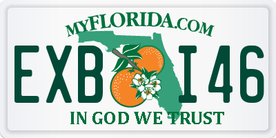 FL license plate EXBI46