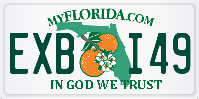 FL license plate EXBI49