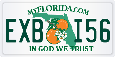 FL license plate EXBI56