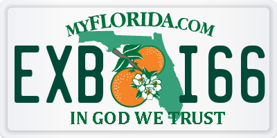 FL license plate EXBI66