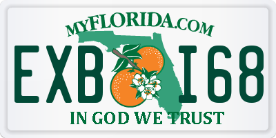 FL license plate EXBI68