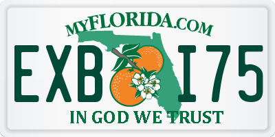 FL license plate EXBI75
