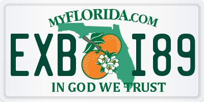 FL license plate EXBI89
