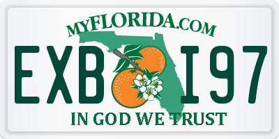 FL license plate EXBI97