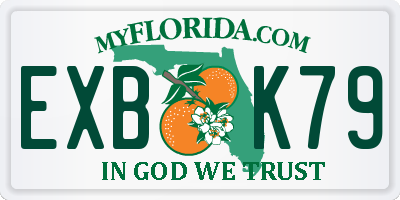 FL license plate EXBK79
