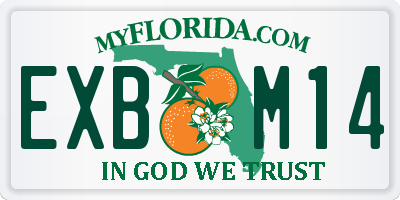 FL license plate EXBM14