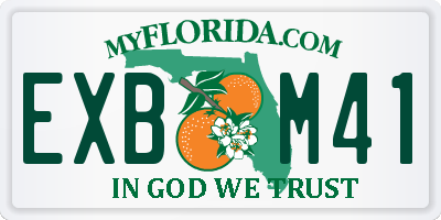 FL license plate EXBM41
