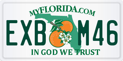 FL license plate EXBM46