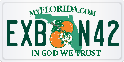 FL license plate EXBN42