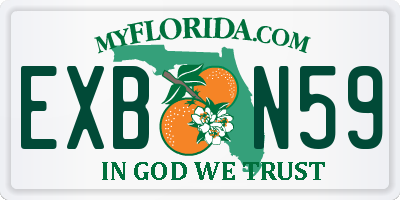 FL license plate EXBN59