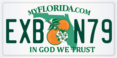 FL license plate EXBN79