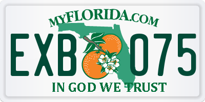 FL license plate EXBO75