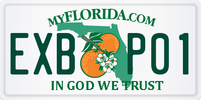 FL license plate EXBP01