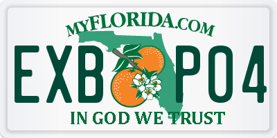FL license plate EXBP04