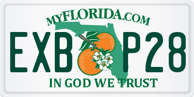 FL license plate EXBP28