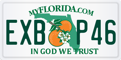 FL license plate EXBP46