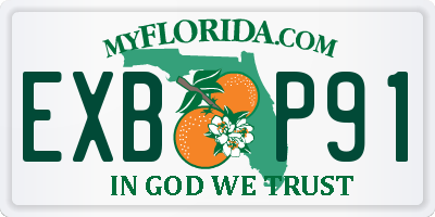 FL license plate EXBP91