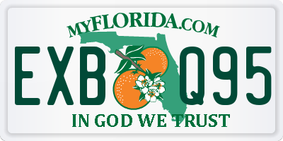 FL license plate EXBQ95