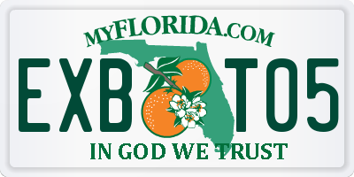 FL license plate EXBT05
