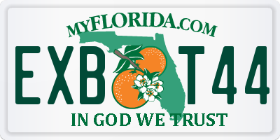 FL license plate EXBT44