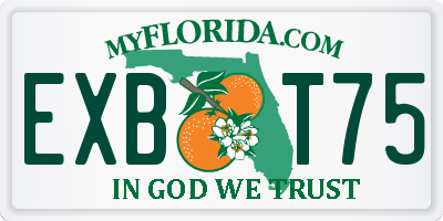 FL license plate EXBT75