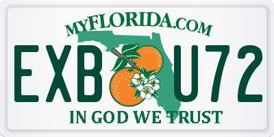FL license plate EXBU72